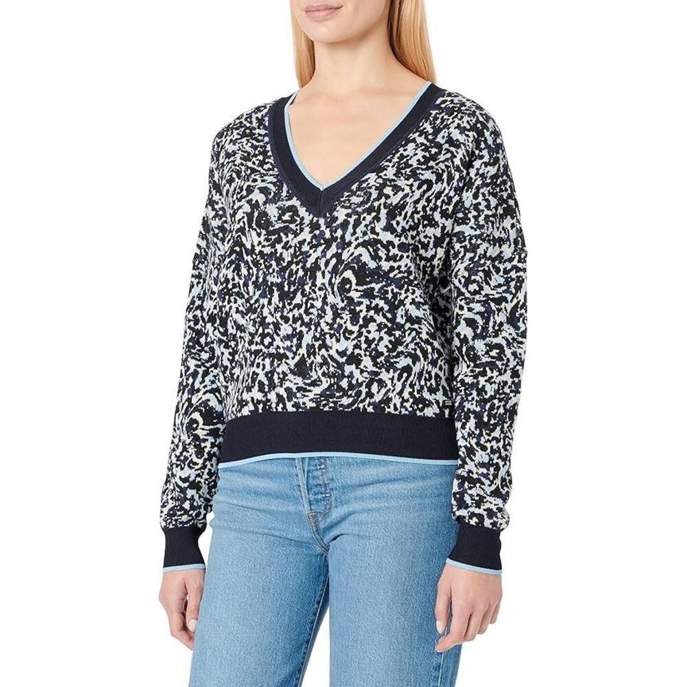 Scotch and Soda Jacquard Knit Sweater Organic Cotton Women's size large NWOT